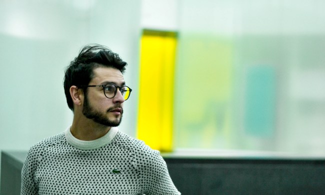 Man in glasses and sweater