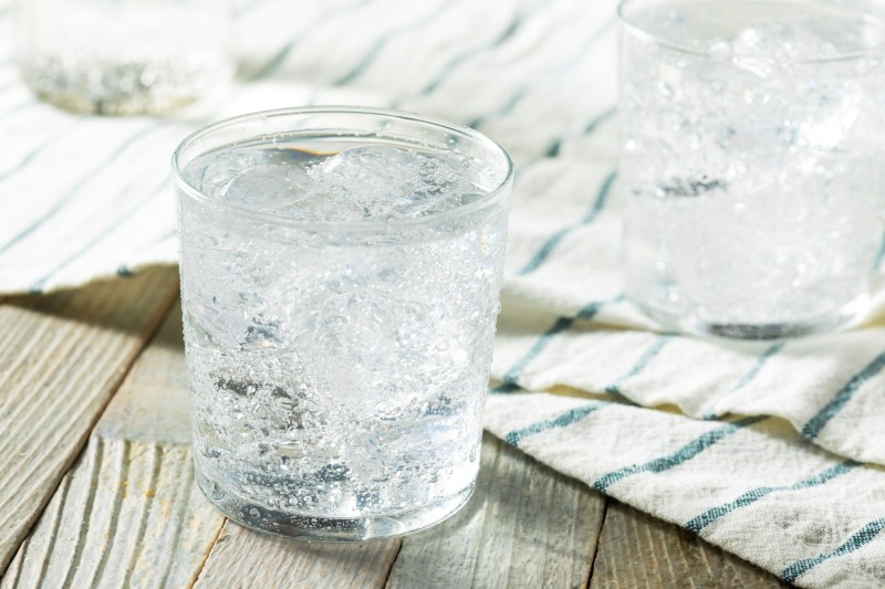 Fresh spring sparkling water