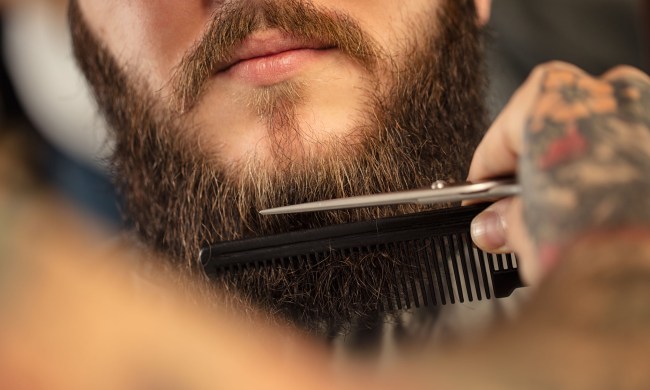 Trimming a beard